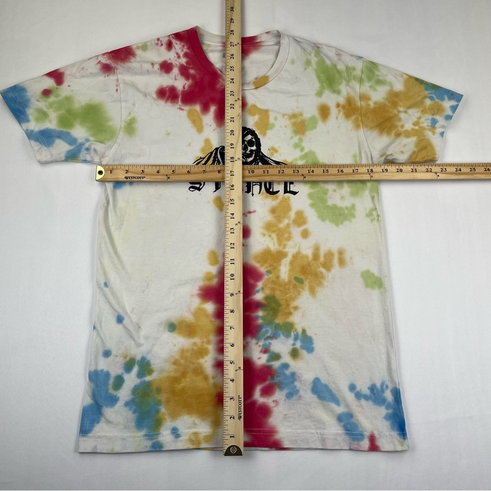 STANCE The Crew T Shirt Size M Grim Reaper Tie Dye Crew Graphic Tee White - Picture 5 of 5